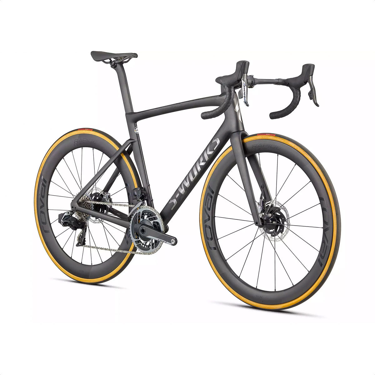 S-Works Tarmac SL7 - SRAM Red eTap AXS 2022 (Satin Carbon/Spectraflair Tint/Gloss Brushed Chrome) - Imagen 2