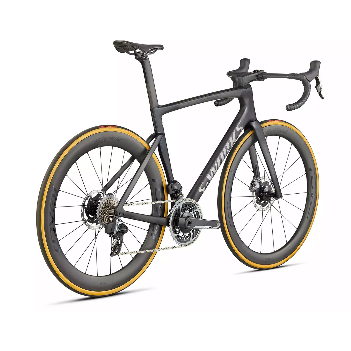 S-Works Tarmac SL7 - SRAM Red eTap AXS 2022 (Satin Carbon/Spectraflair Tint/Gloss Brushed Chrome) - Imagen 3