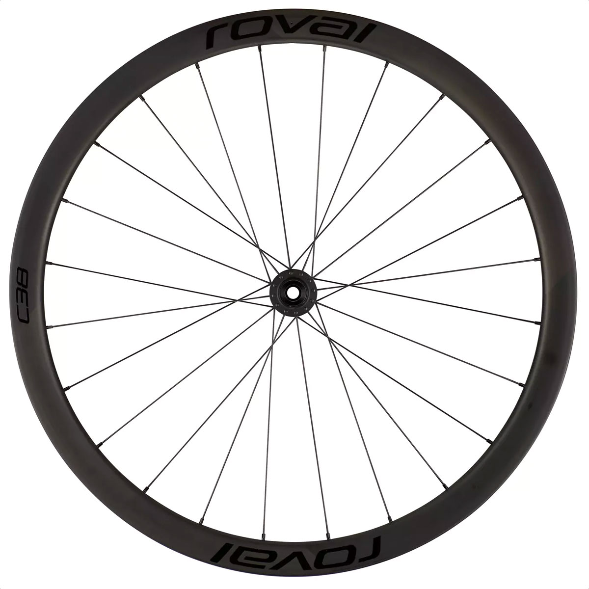 Ruedas Ruta Roval Rapide C38 Disc Wheelset (Satin Carbon/Black) - Imagen 2