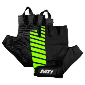 Guantes Ciclismo Dedos Cortos Mti Cross Tech (Negro/Amarillo)