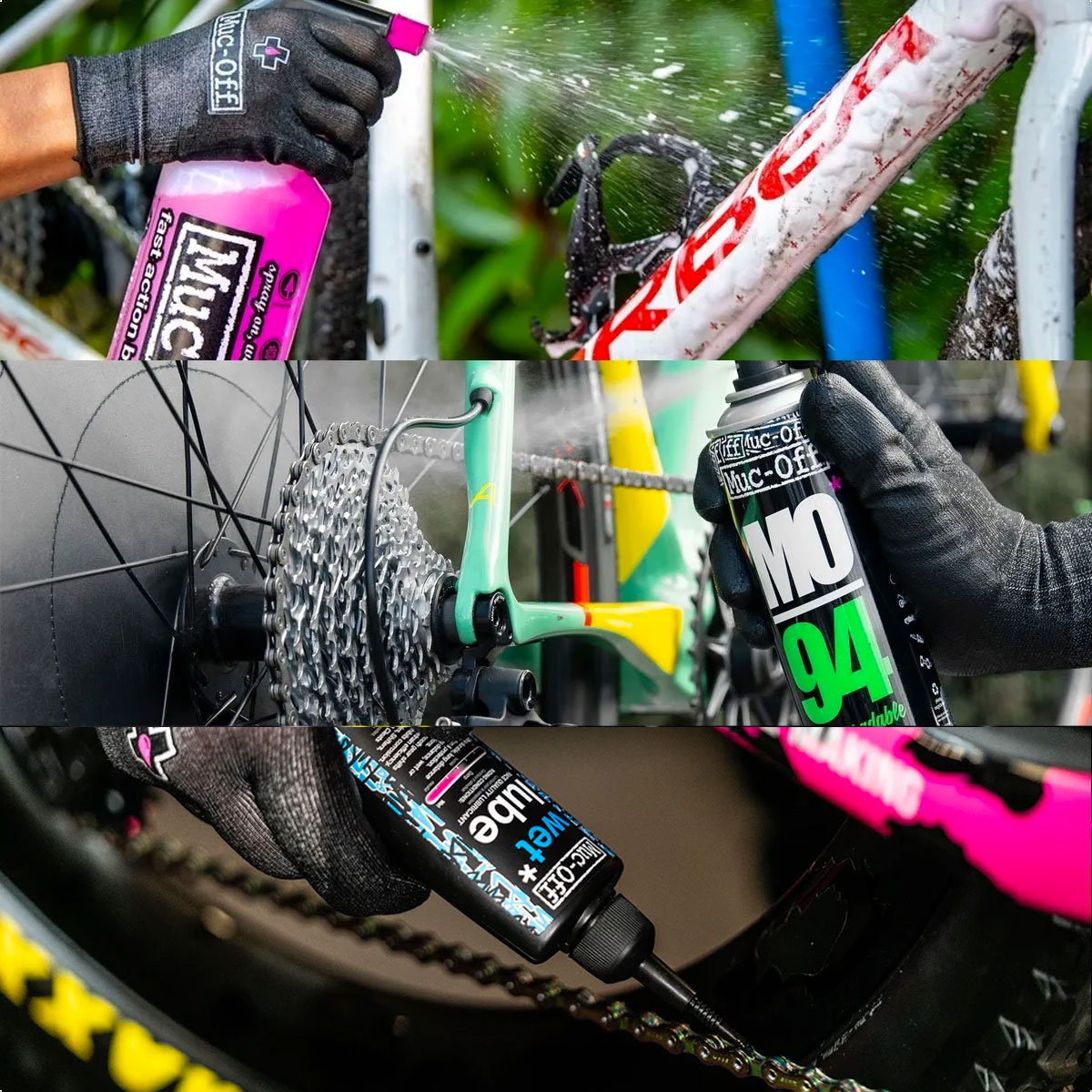 Kit De Limpieza Muc-off Wash Protect & Lube Kit (Wet Lube) - Imagen 3