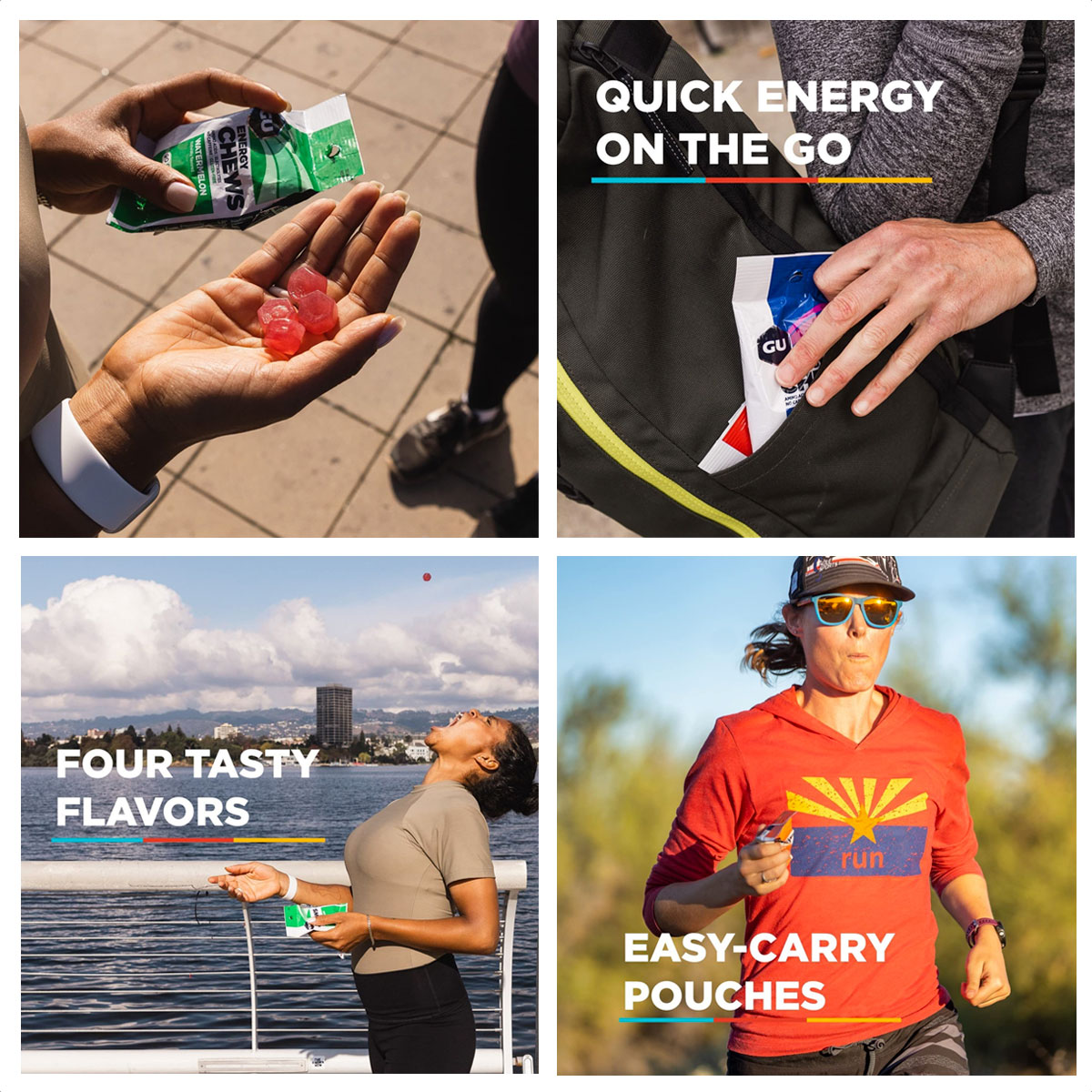 Gu Energy Chews Gomitas (Orange - Sin Cafeína) - Imagen 3
