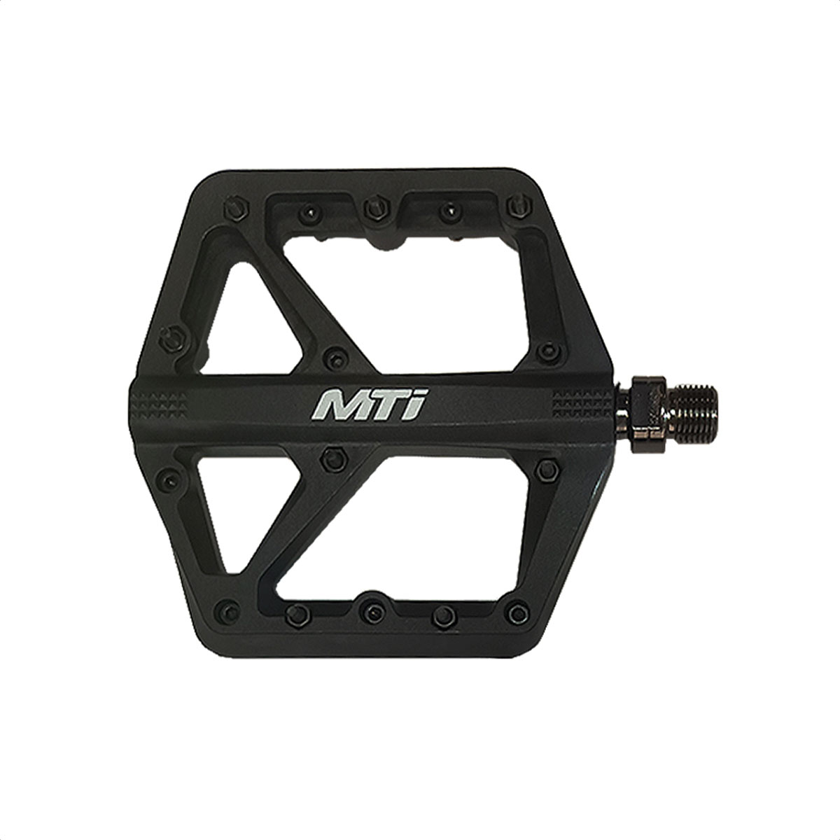 Pedales De Plataforma Mti Nylon Bmx Mtb (Negros) - Imagen 2