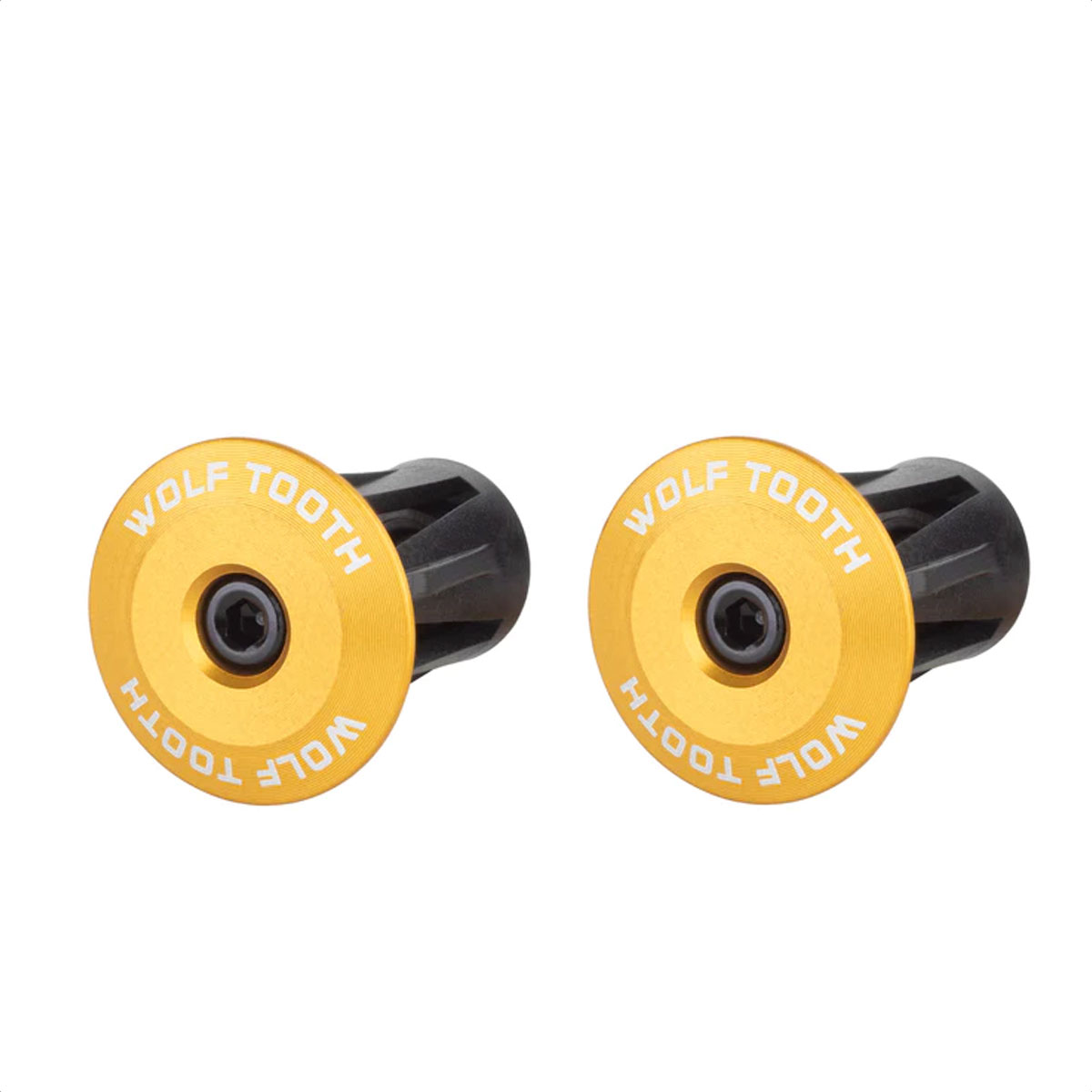 Tapones Wolf Tooth Alloy Bar End Plugs Set Of 2 (Gold) - Imagen 2