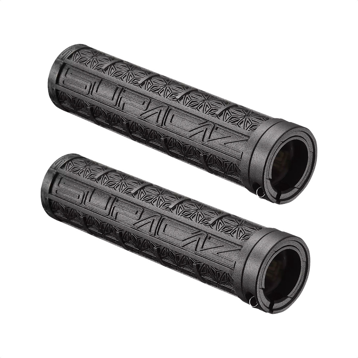 Puños Grip Supacaz Grizips Rubber Lock-on Ring (Black) - Imagen 2