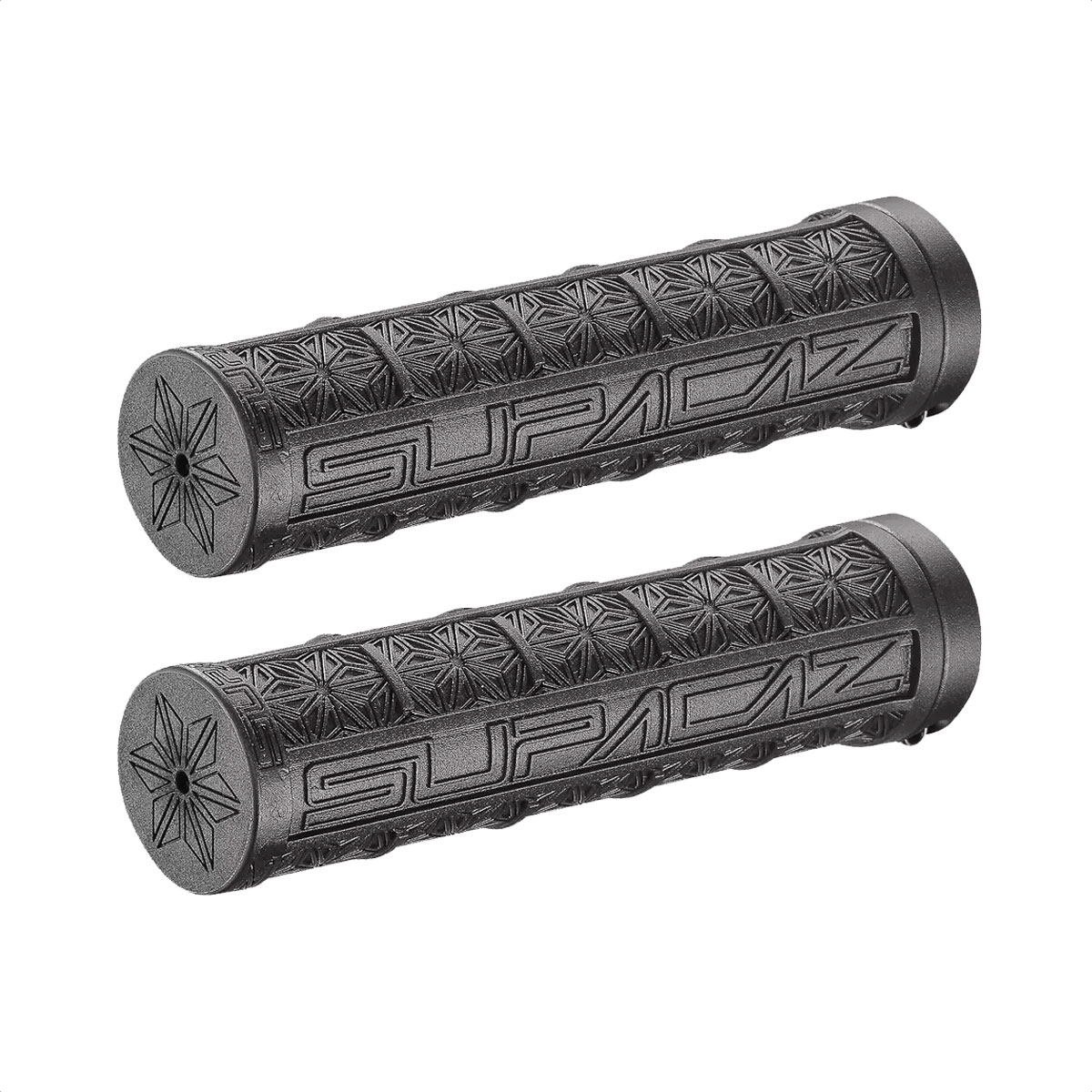 Puños Grip Supacaz Grizips Rubber Lock-on Ring (Black) - Imagen 3