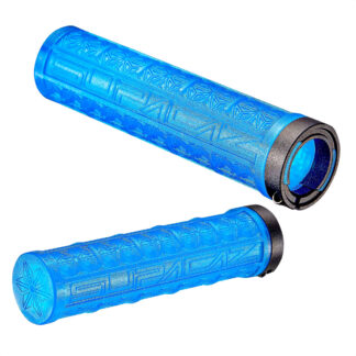 Puños Grip Supacaz Grizips Rubber Lock-on Ring (Neon Blue)