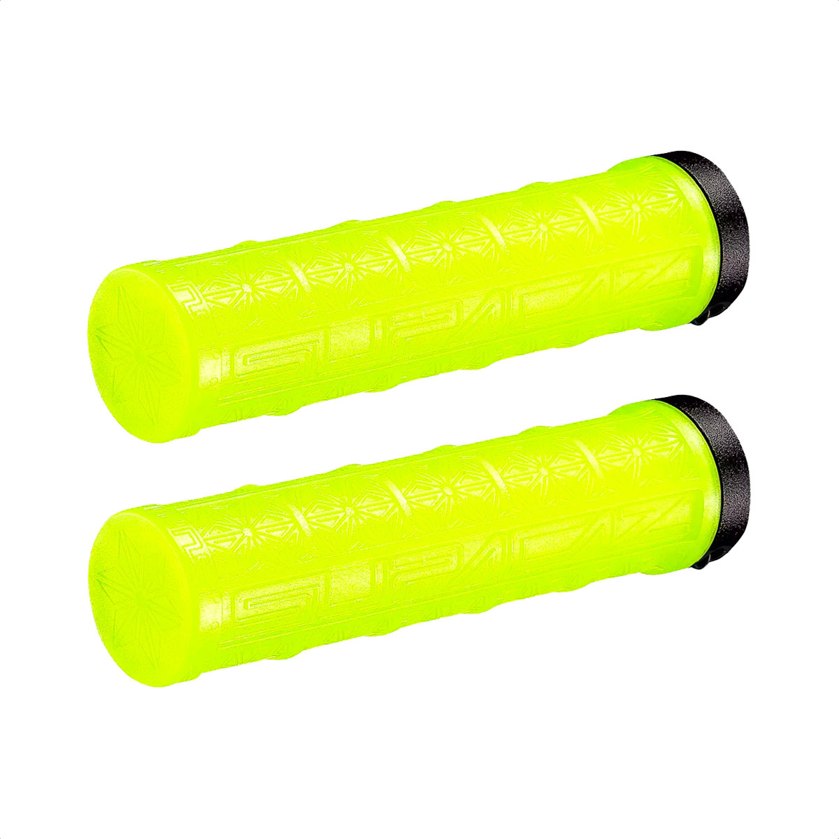 Puños Grip Supacaz Grizips Rubber Lock-on Ring (Neon Yellow) - Imagen 3
