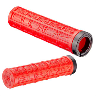 Puños Grip Supacaz Grizips Rubber Lock-on Ring (Red)