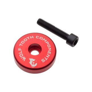 Wolf Tooth Ultralight Stem Cap With Spacer 5mm (Red)