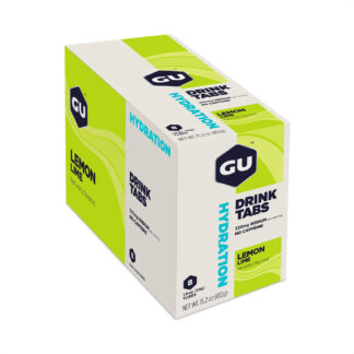 Gu Hydration Drink Tabs 320mg Sodio Hidratación Caja x8 (Lemon lime)