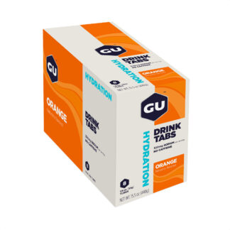 Gu Hydration Drink Tabs 320mg Sodio Hidratación Caja x8 (Orange)