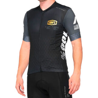 Jersey Ciclismo 100% Ride100percent Exceeda (Black/Charcoal)