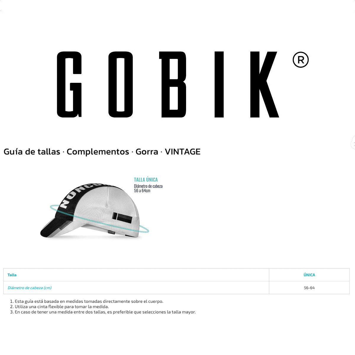Gorra Ciclismo Gobik VINTAGE Unisex (Salt) - Imagen 3