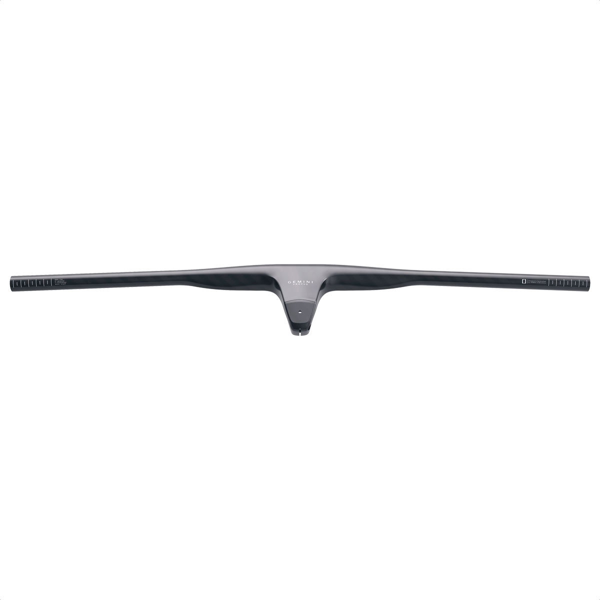 Manubrio Integrado de Carbono Gemini PROPUS Lightweight 80x760mm +3º (UD Matt/Logo White)