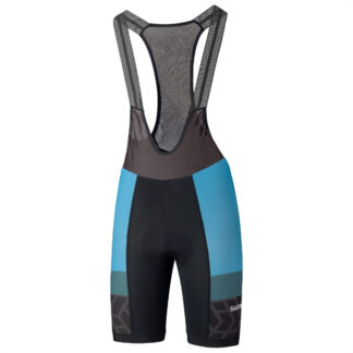 Calza Corta Con tiradores Shimano Team Bib Shorts (Black/Blue)