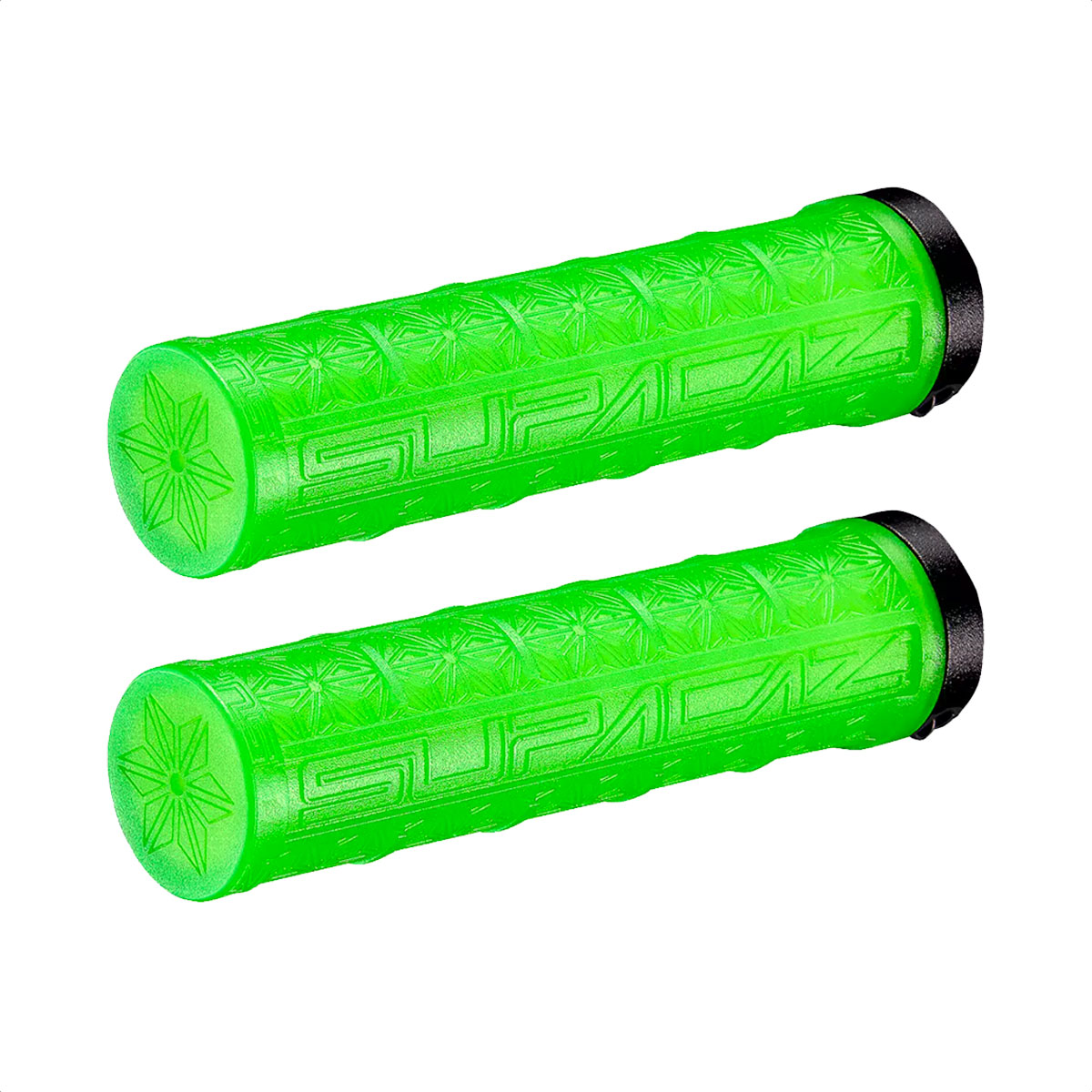 Puños Grip Supacaz Grizips Rubber Lock-on Ring (Neon Green) - Imagen 3