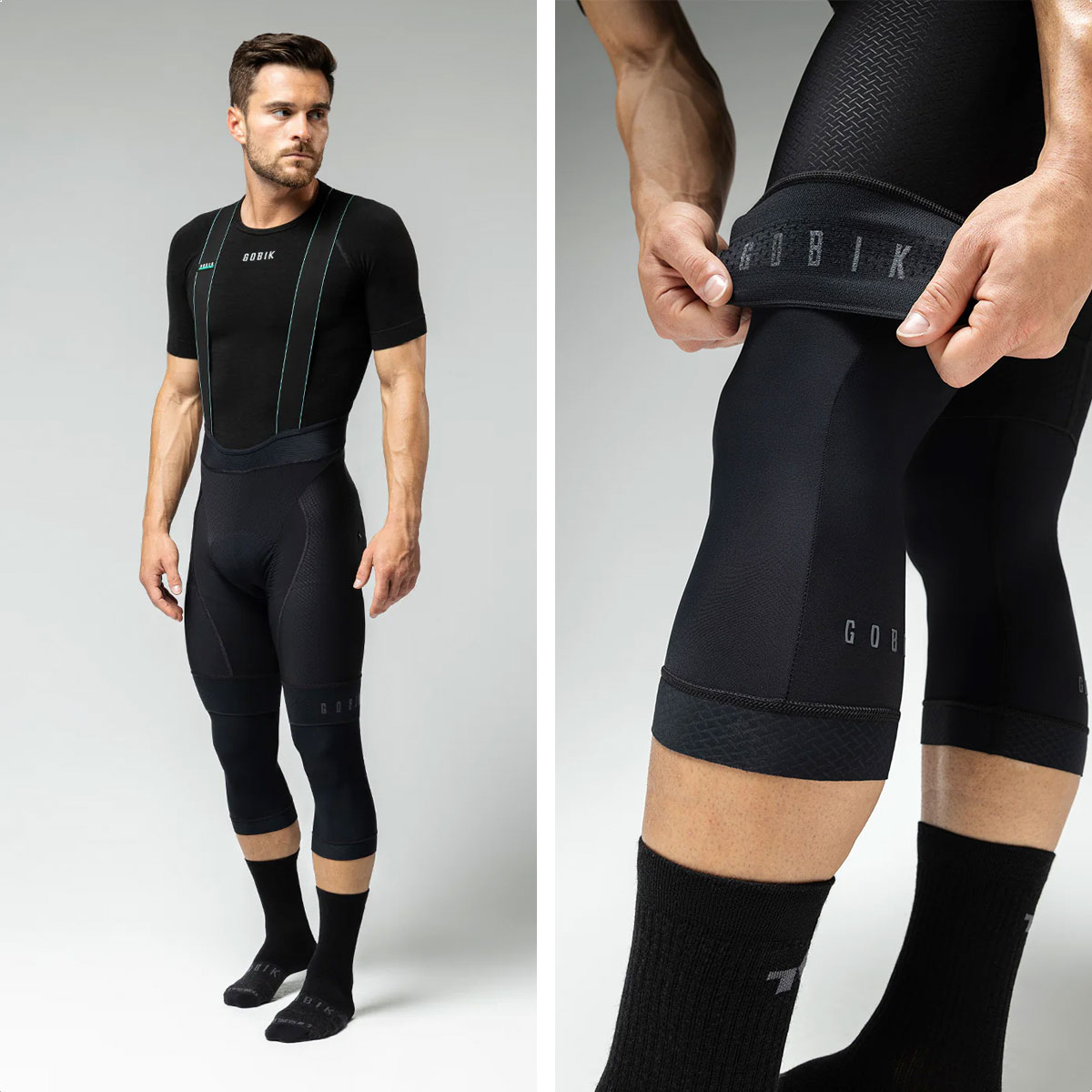 Piernitas Rodilleras Térmicas Gobik HARU Unisex (Pitch Black) - Imagen 3
