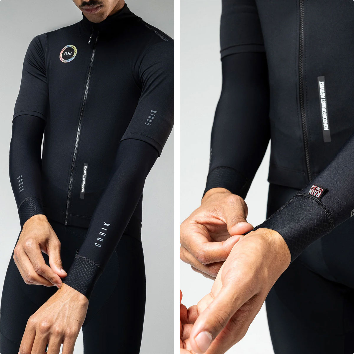 Manguitas Térmicas Gobik KABA Unisex (Pitch Black) - Imagen 3