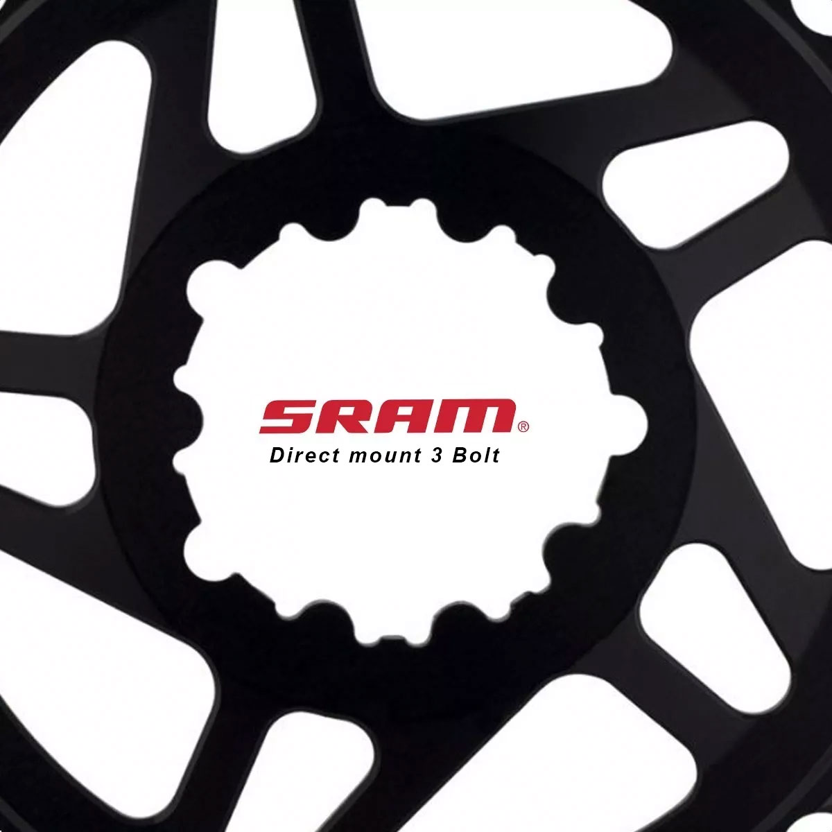 Monoplato Wolf Tooth Drop-Stop B Sram 3 Bolts 3mm Round (34t) - Imagen 3