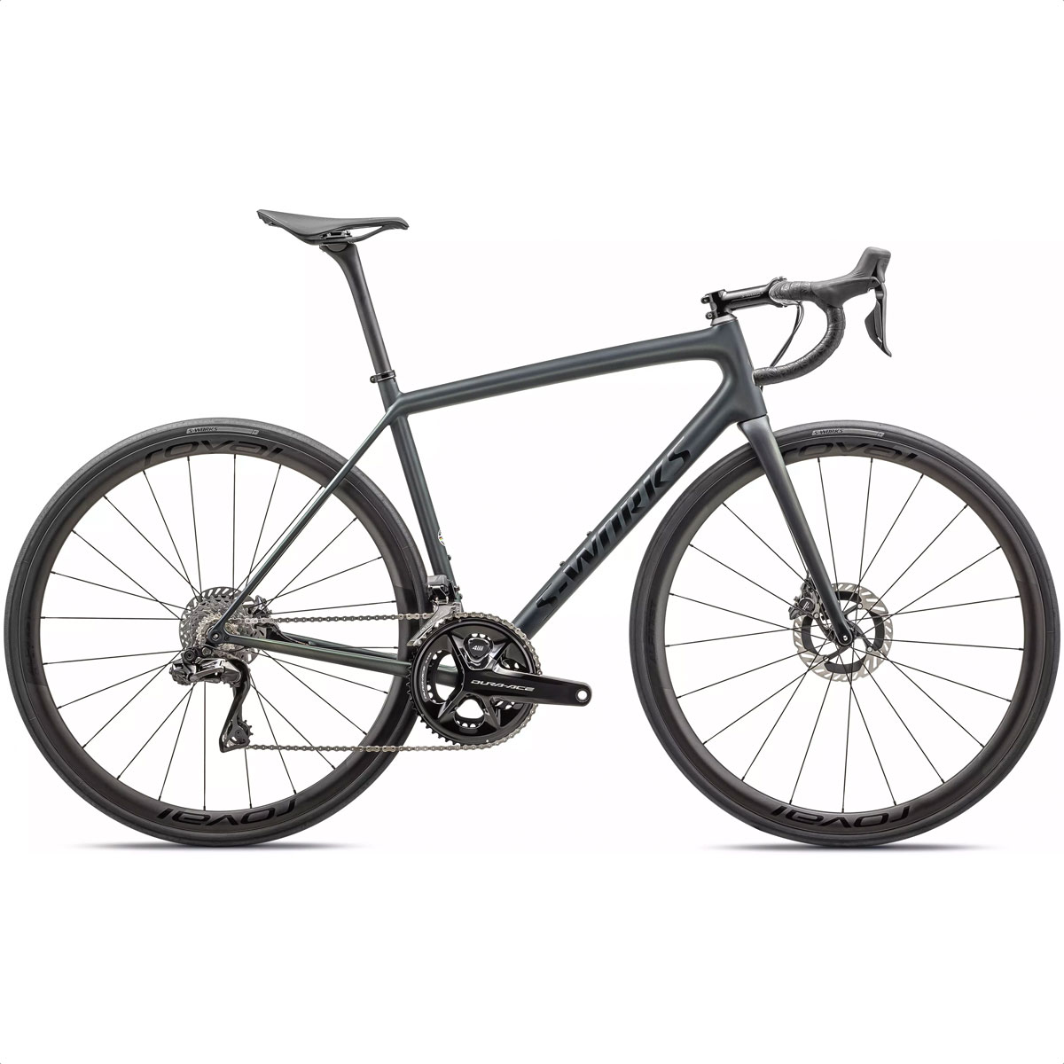 S-Works Aethos - Shimano Dura-Ace Di2 (Satin Forest Green + Gold-Silver Viavi Edge Fade/Gloss Black)