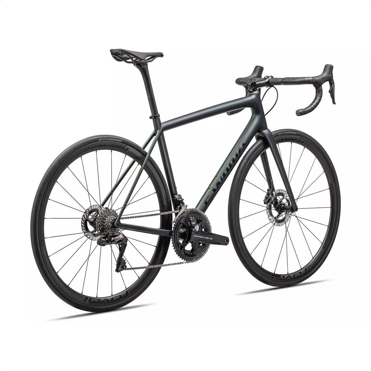 S-Works Aethos - Shimano Dura-Ace Di2 (Satin Forest Green + Gold-Silver Viavi Edge Fade/Gloss Black) - Imagen 3