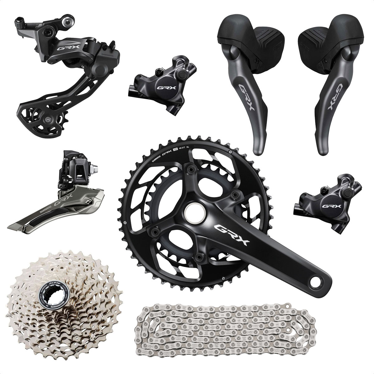Grupo De Cambios Gravel Shimano GRX RX820 (2x12v)
