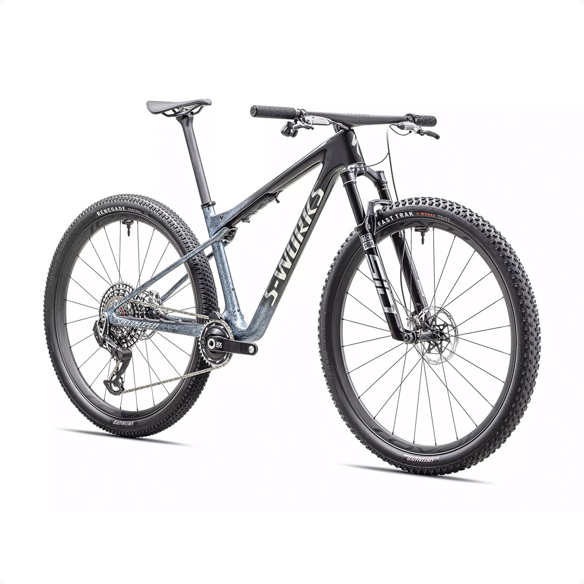 S-Works Epic World Cup (Gloss Glacial Metallic Granite/Brushed Chrome) - Imagen 2