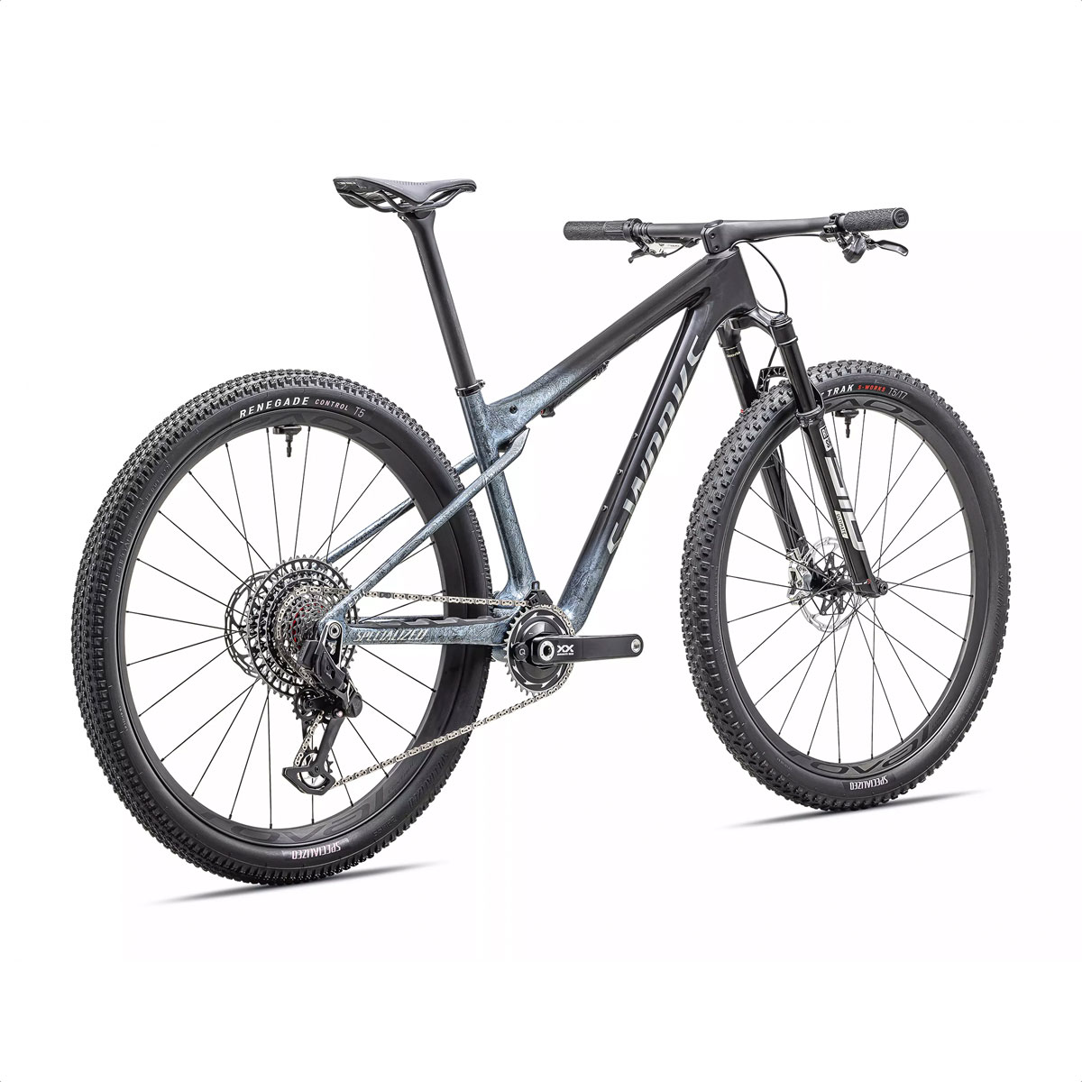 S-Works Epic World Cup (Gloss Glacial Metallic Granite/Brushed Chrome) - Imagen 3