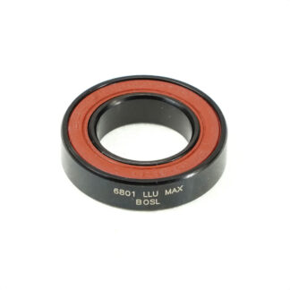 Rodamiento ENDURO Bearings 6801 LLU MAX BOSL - Solid-Lube, MAX-Design, Black-Oxide, Radial Bearing - 12x21x5mm (Suspensión)