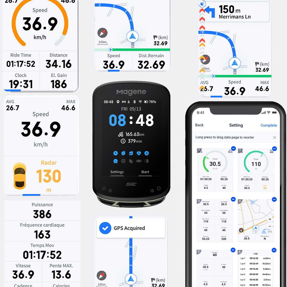Ciclocomputadora Gps Magene C506 SE Smart - Imagen 3