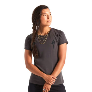 Remera Camiseta Specialized Women's S-Logo Short Sleeve T-Shirt (Charcoal)