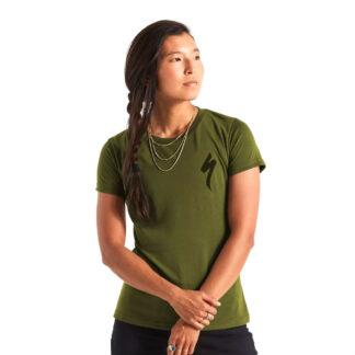 Remera Camiseta Specialized Women's S-Logo Short Sleeve T-Shirt (Olive Green)