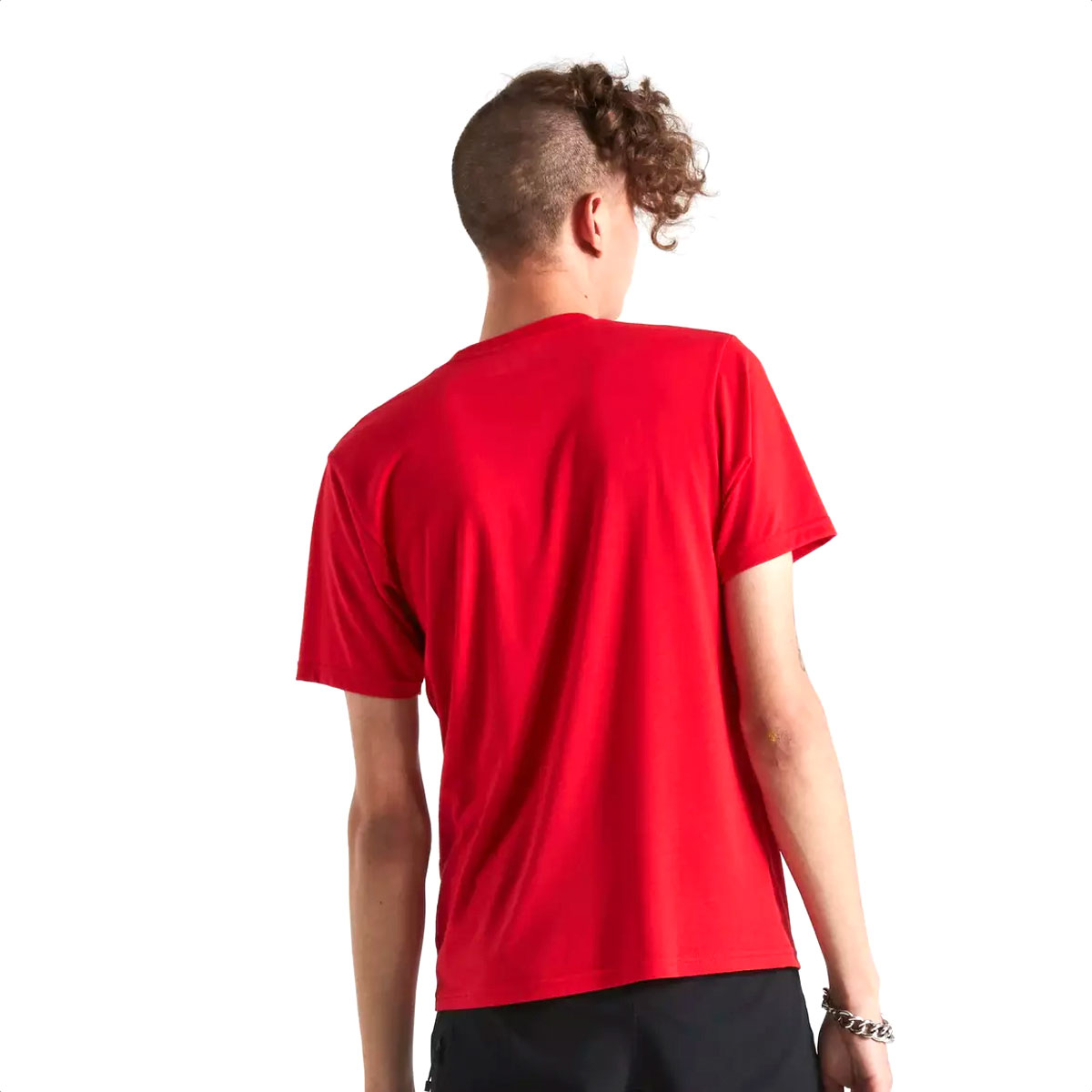 Remera Camiseta Specialized Men's Wordmark Short Sleeve T-Shirt (Flo Red) - Imagen 3