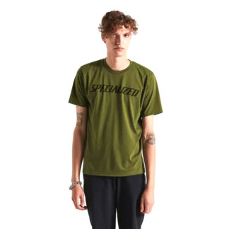 Remera Camiseta Specialized Men's Wordmark Short Sleeve T-Shirt (Olive Green)