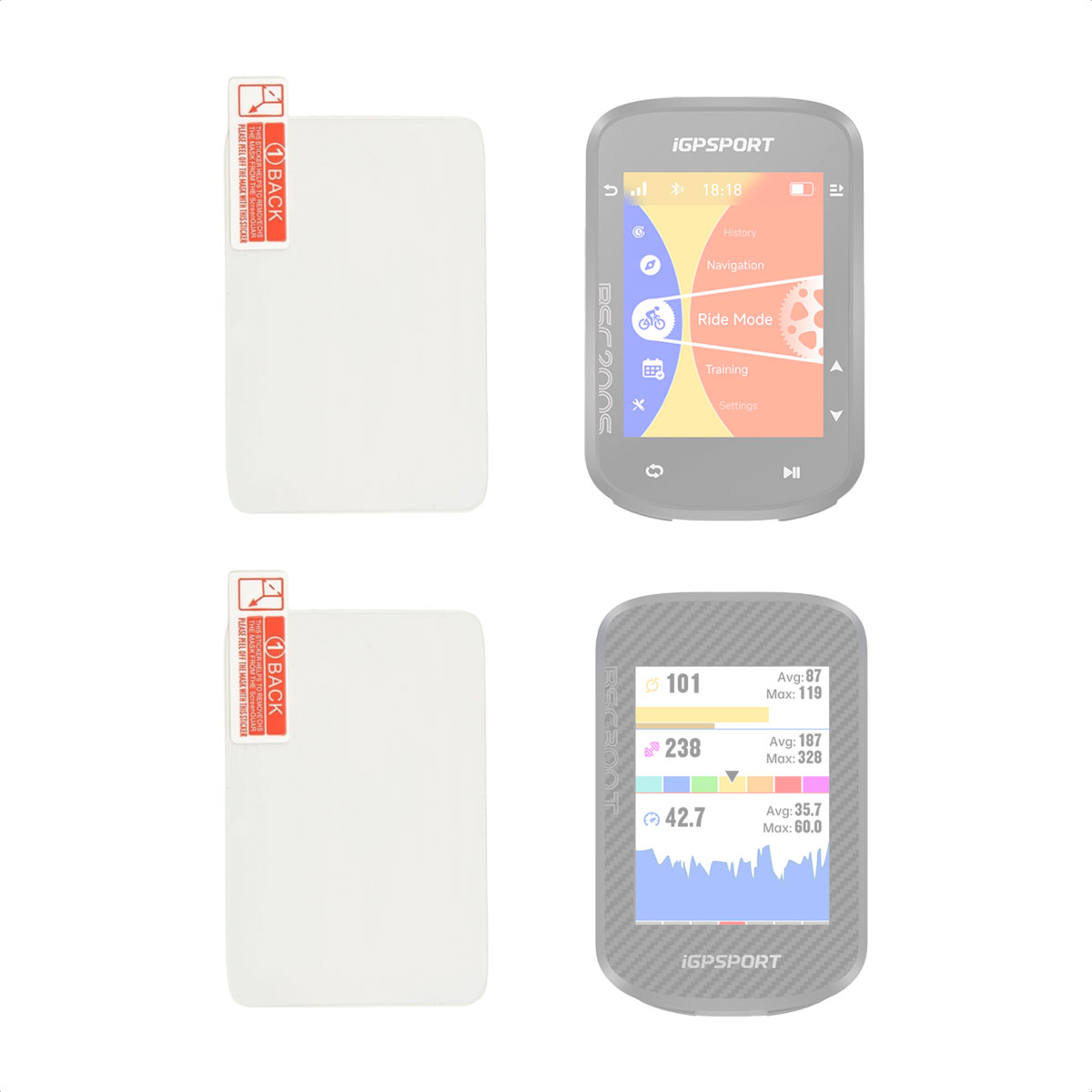 Film Templado Protector iGPSport BSC200S / BSC300T - Imagen 3