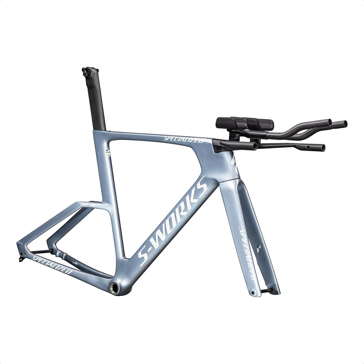 Cuadro S-Works Shiv TT Module (Gloss Glacial Metallic/Red To Gold Pearl Edge Fade/Metallic White Silver) - Imagen 2