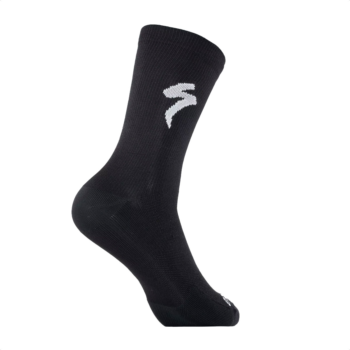 Medias Specialized Soft Air Road Tall Socks (Black/White) - Imagen 2