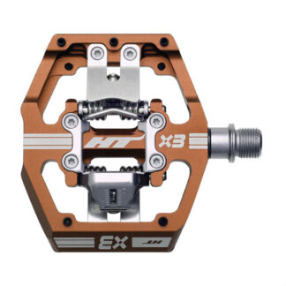 Pedales Automáticos Mtb HT DH RACE X3 (Root Beer)