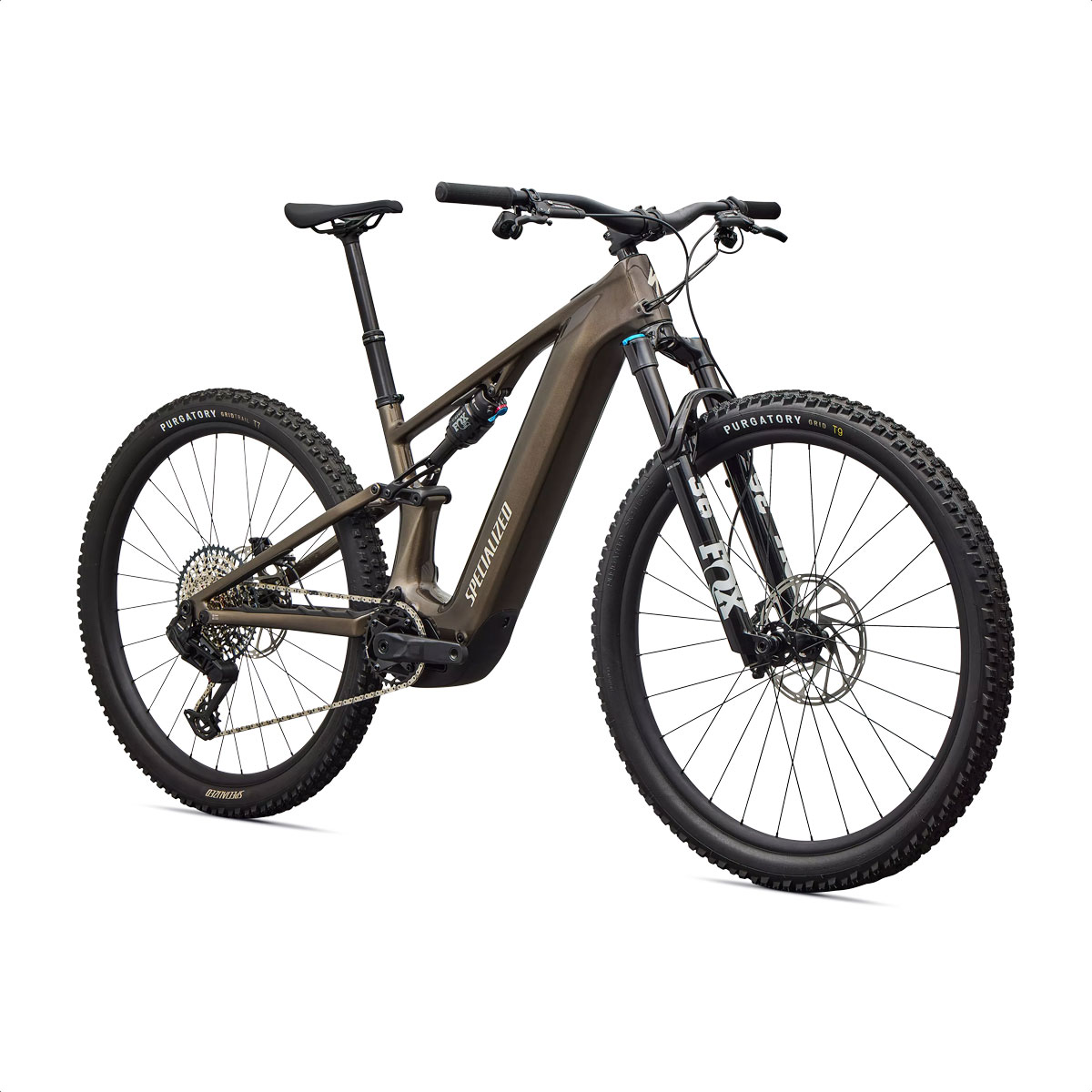 Specialized Turbo Levo R Comp (Gloss Gunmetal/White Mountains) - Imagen 2