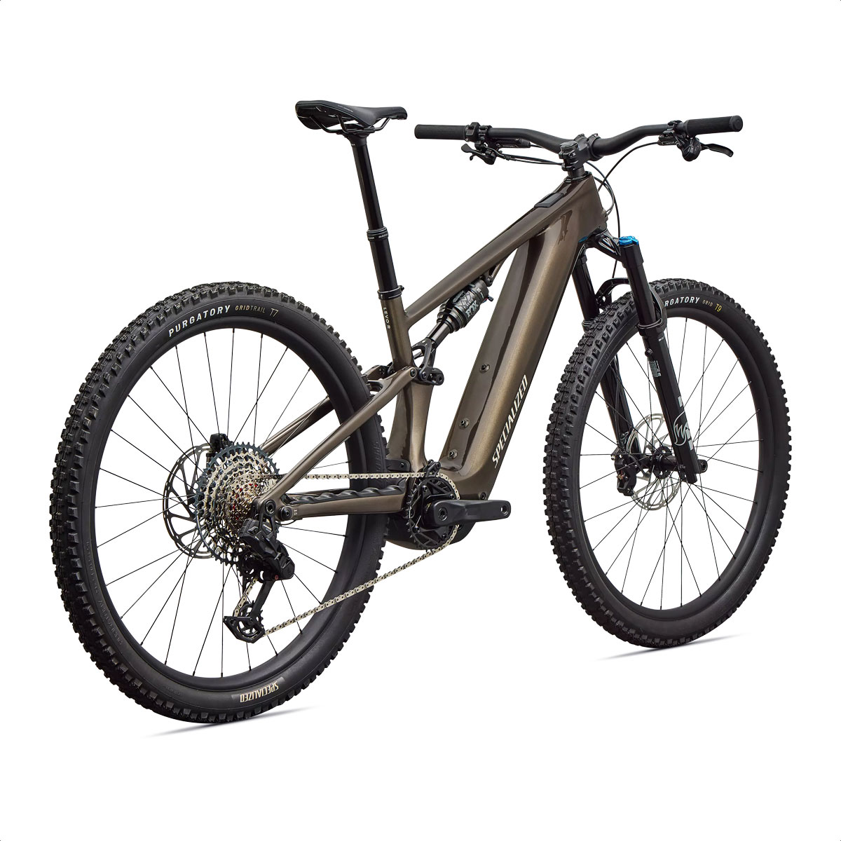 Specialized Turbo Levo R Comp (Gloss Gunmetal/White Mountains) - Imagen 3