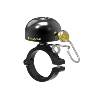 Timbre Campana Lezyne Aluminum Hard Mount Classic Brass Bell (Black)