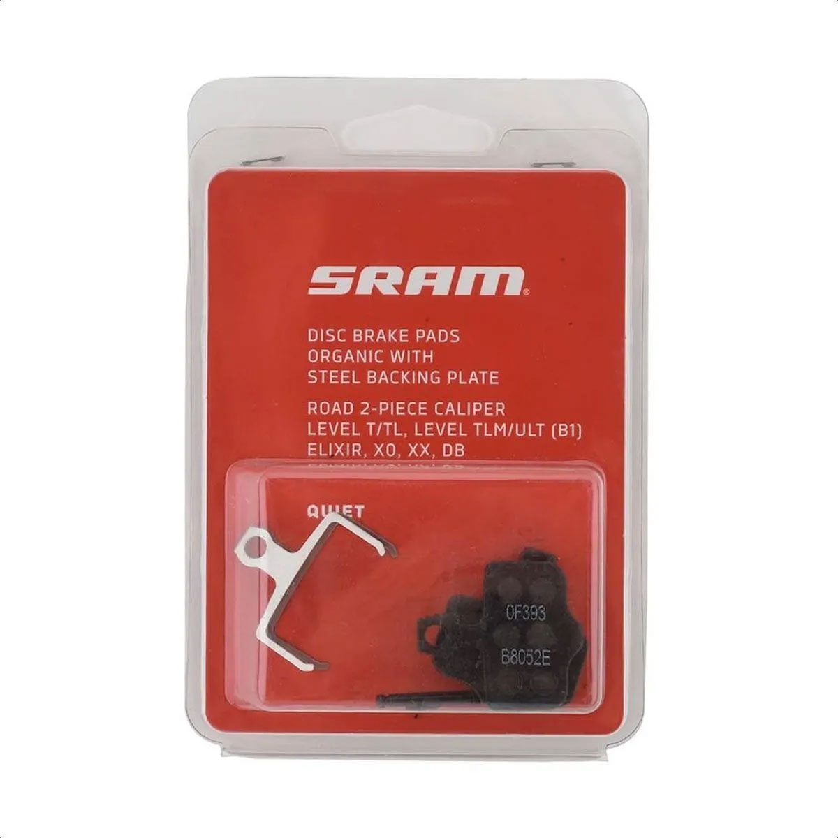 Pastillas Freno A Disco SRAM Level T/TL/TLM/Ultimate/Elixir - Steel Backing Plate - Compuesto Orgánico (Blíster) - Imagen 3
