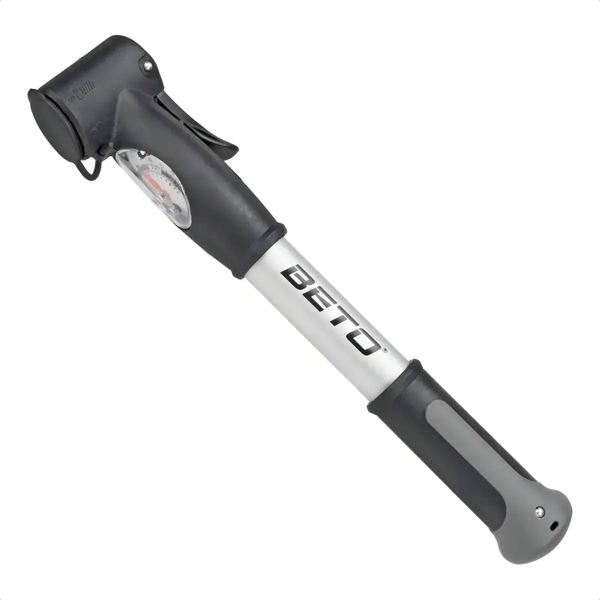 Inflador De Mano Beto CLD-024NAG Doble Acción Con Manómetro (100psi)