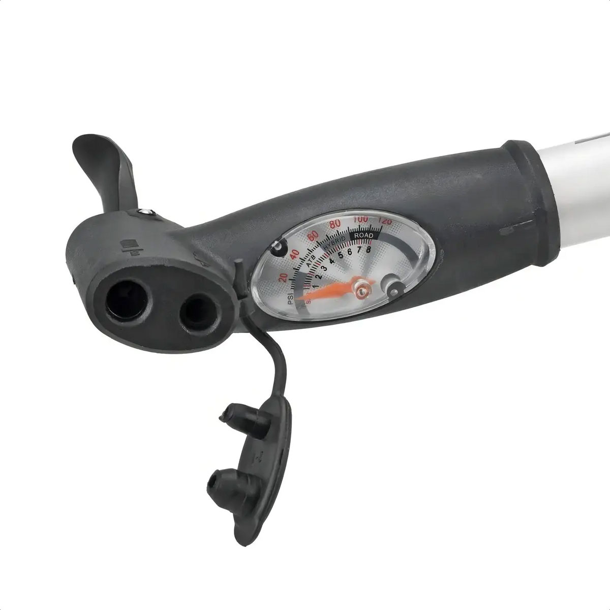 Inflador De Mano Beto CLD-024NAG Doble Acción Con Manómetro (100psi) - Imagen 3