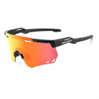 Lentes Ciclismo ROCKBROS 14110013006 (All Black - Polarized True Red)