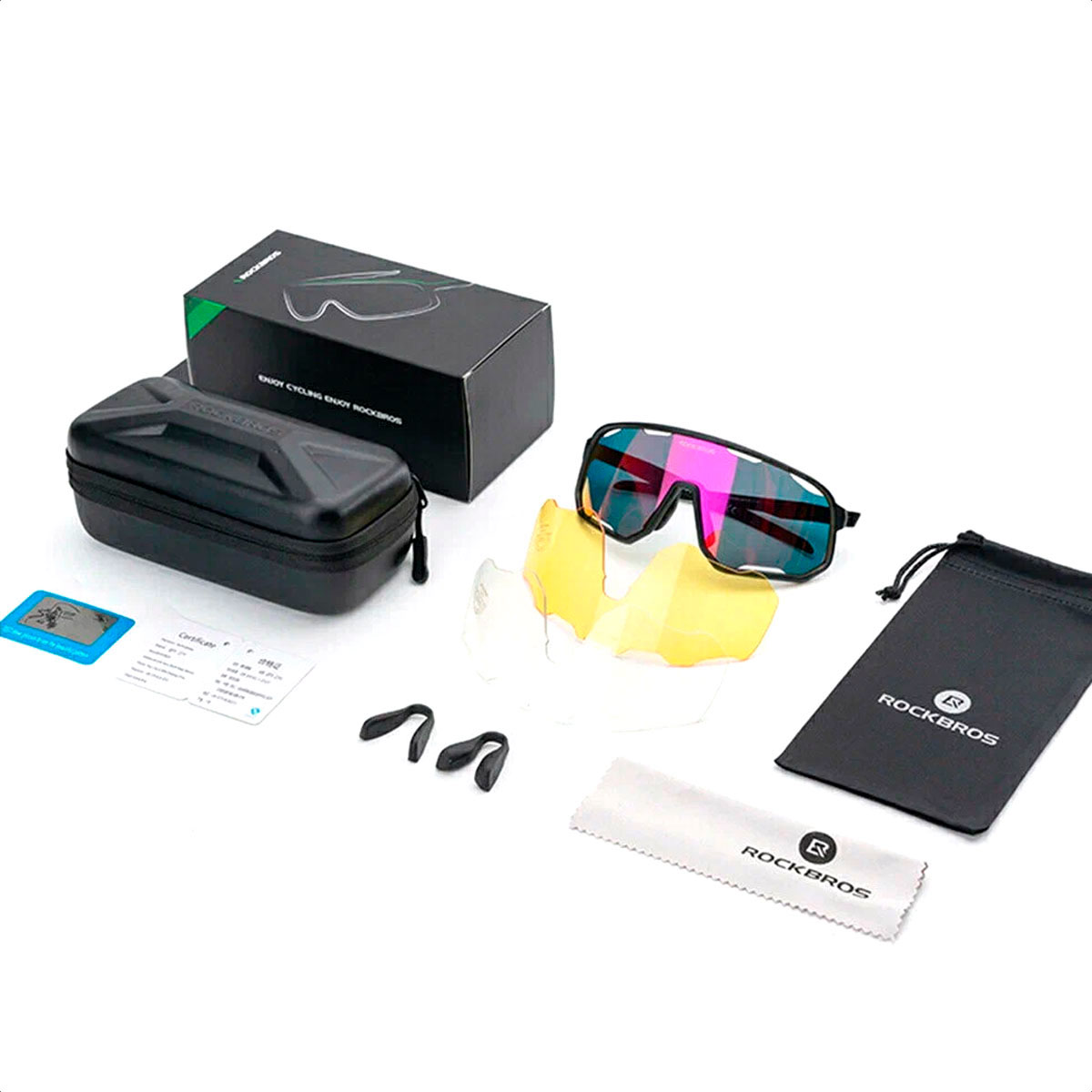 Lentes Ciclismo ROCKBROS Phantom 14210010008 (Bright White - Polarized Orchid White) - Imagen 2