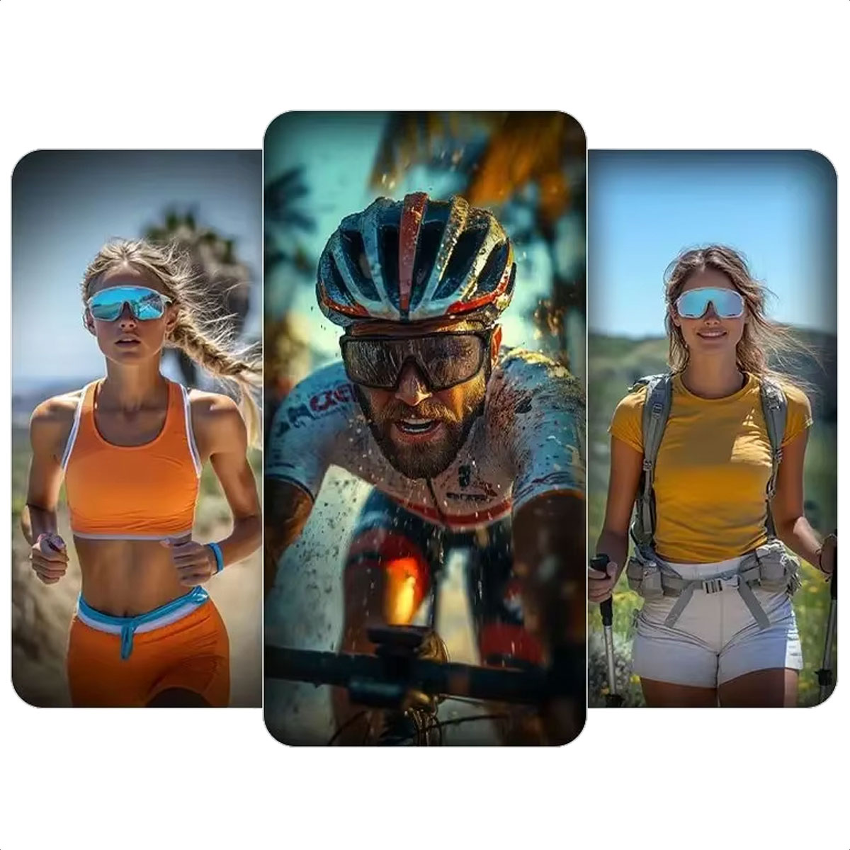 Lentes Ciclismo ROCKBROS Phantom 14210010008 (Bright White - Polarized Orchid White) - Imagen 3