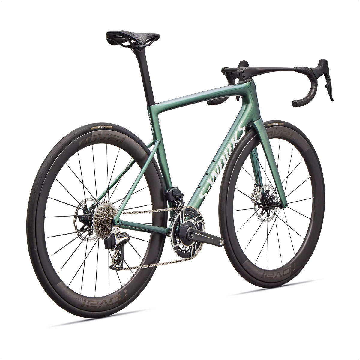 S-Works Tarmac SL8 - SRAM Red eTap AXS (Gloss Premium Fjord Metallic/White Metallic Silver) - Imagen 3