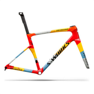 Cuadro S-Works Tarmac SL9 Team Replica SD Worx - Protime (Gloss Vivid Red/Yellow Dolomite Metallic)